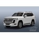 Toyota LC 300 - Полный комплект штор двухслойные со складками