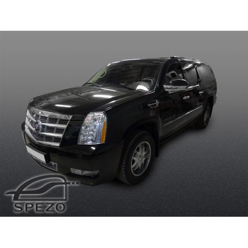 Cadillac Escalade ESCALADE IV ESV/GMT K2 - Полный комплект штор двухслойные с защипами